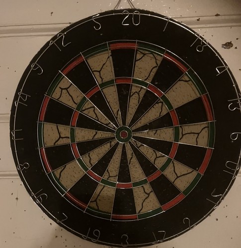 Vintage traditional dartboard - traditional,