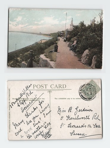 Vintage postcard cliff - vintage,