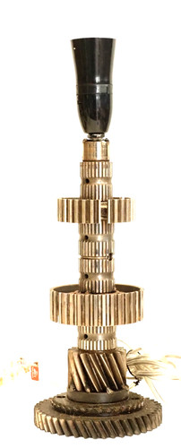 Unique upcycled gearbox shaft - gearbox,