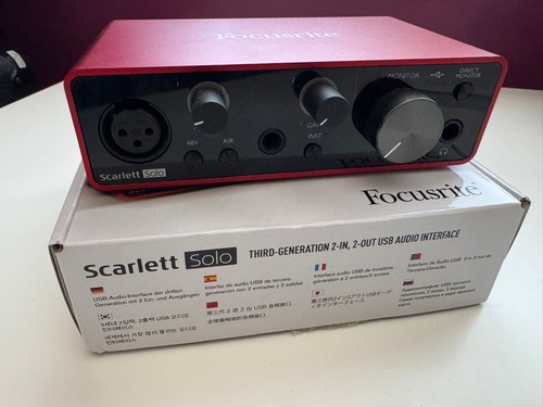 Focusrite scarlett solo 3rd - focusrite,