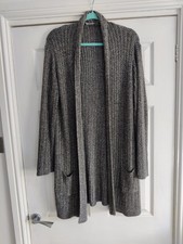 Ladies per Una heavy cardigan in grey - size medium - fits 12 to 14