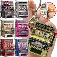 Toy Key Holder Coin Operated Games Fruit Slot Machine Lucky Jackpot  Kids Adult