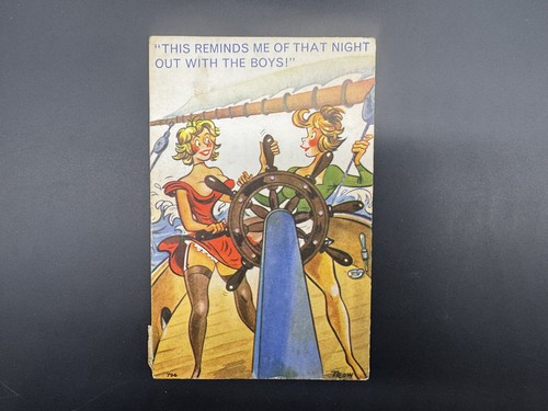 Six vintage postcards cartoon - vintage,