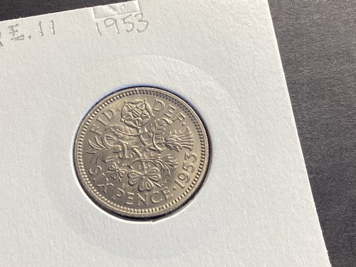 1953 sixpence q elizabeth - 1953,