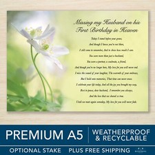Husband 1st Birthday Memorial