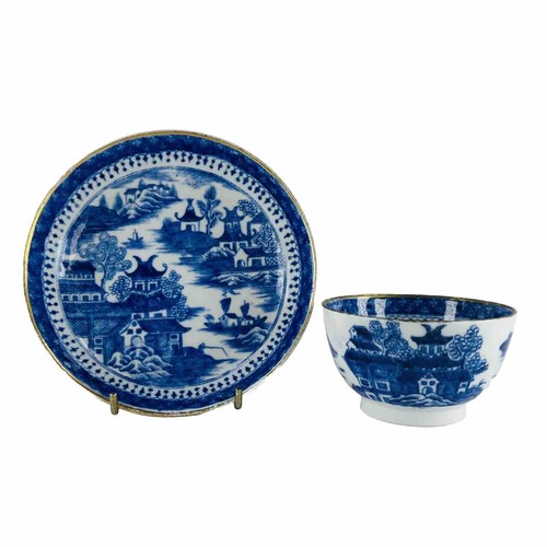 Antique tea cup - tea, blue