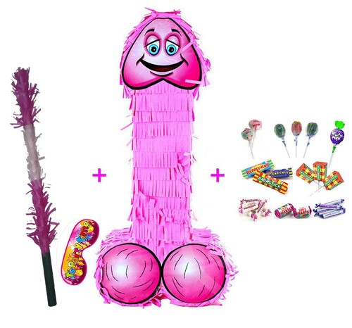 Filled pecker piñata hen - filled,
