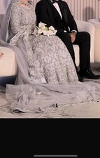 Asian Wedding Gown Silver Long