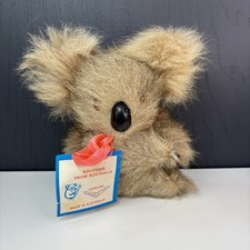 Vintage Koala Bear Collectable Plush With Real Kangaroo Fur - Australian Animal