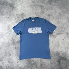 CP Company Blue Graphic Tee
