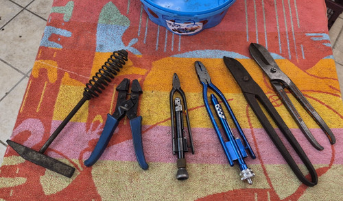 Joblot sheet metal tin snips - sheet,