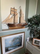 A Vintage Model Ship Built