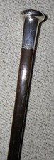 Antique Square Walking Stick / Cane Hallmarked 1919 Silver Top Feldman Brothers