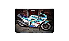 1986 suzuki gsxr400 Bike Motorcycle A4 Retro Metal Sign Aluminium
