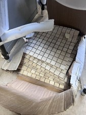 6 sheets of beige mosiac Stone tiles 30x30cm