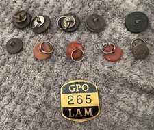 GPO security badge and buttons lot