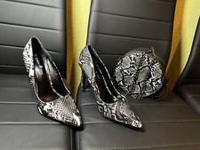 Shoe and bag set The Colour Snake Black