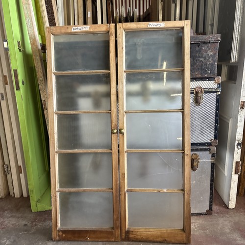Pair victorian glazed - a,