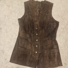Vintage Real Suede Waistcoat
