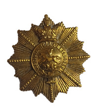 Original Victorian 5th Dragoon Guards Sabretache/Pouch Badge QVC Brass Antique