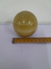 2.3" Banded Green Aragonite Sphere Natural Crystal Mineral Stone - Peru