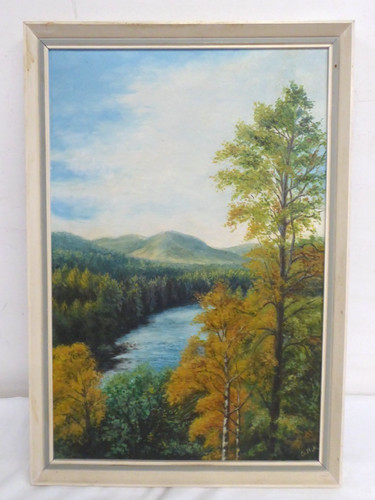 Signed mitchell oil - signed, m