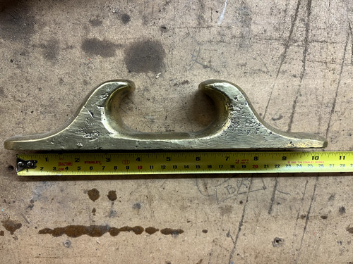 Old brass open - brass, fairlead