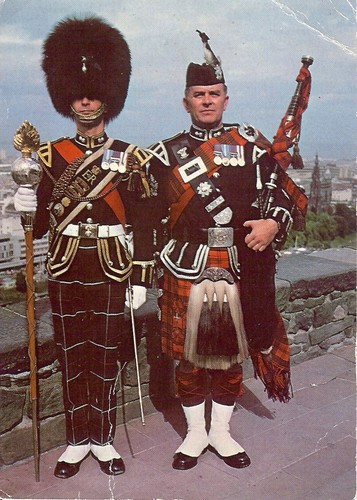 Drum major and pipe - drum,