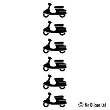 Moped Police Tally Stickers Funny 6 x scooter count sticker Vinyl Decal