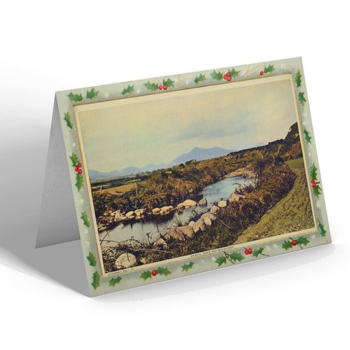 Christmas card vintage ireland - card,