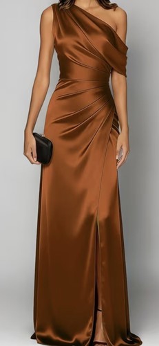 Satin burnt orange - satin,