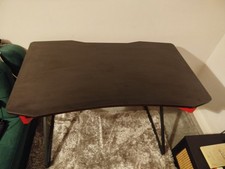 Gaming Desk 100cm Wide X 60 Deep X 75 High Carbon Fibre Effect Wood Brand New