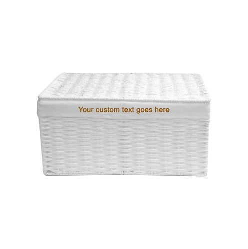 Personalised text white rope - text,