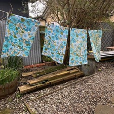 Pair Vintage Retro Horrockses