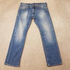 Tommy Hilfiger Mens Jeans 34x29 Blue Hudson Straight Denim Stretch TH W34 L29