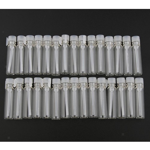 30x glass vials with - glass, plastic