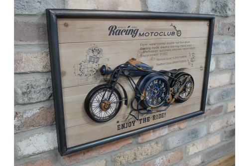 Motorbike clock - motorbike,