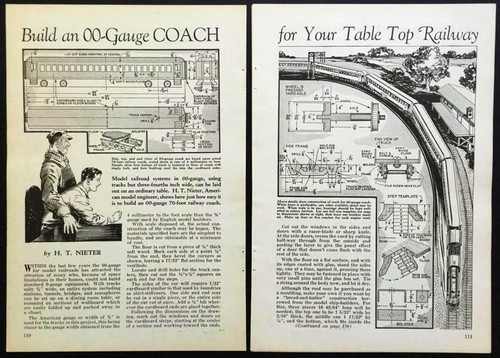 Model railroad gauge coach - oo,