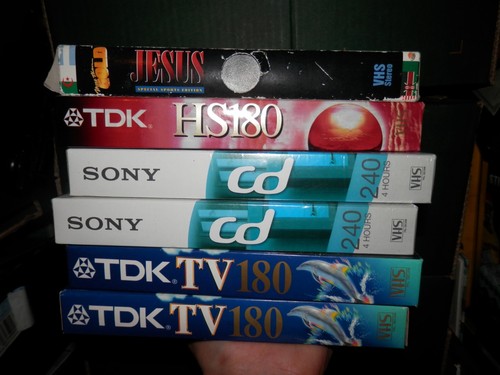 Vhs video casettes tapes x5 - video,
