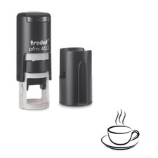 Coffee Cup Loyalty Card Stamp – Self Inking Black Ink 11mm