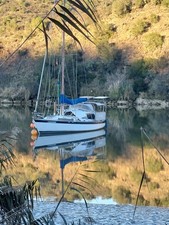 Sailing Boat Yacht with River
