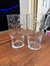 Greene King Pint Glasses Set of 2 Brewery Pub Bar Collectible Breweriana UK
