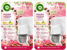 2X Air Wick Peony Garden Party Electrical Plug In 19ml Lasts up to 100 days