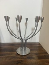 Vtg Hagberg Ikea 8 Arm Candelabra Candlestick Holder Centerpiece Silver