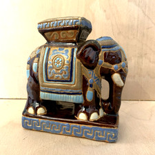 Indian Elephant Glazed Ceramic