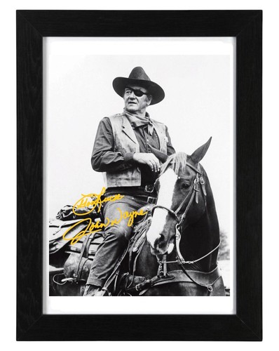John wayne signed - wayne, autograph