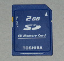 2GB Toshiba SD Memory Card - Nintendo Wii 3DS