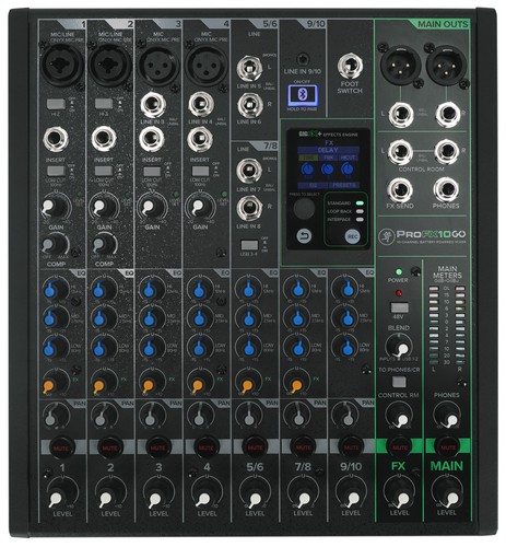 Mackie profx10go channel - mackie, 10-channel