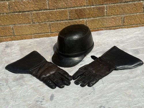 Vintage motorcycle helmet - motorcycle, &