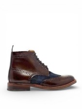 Savile Row Mens Brown Leather